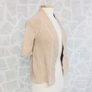 J Crew Factory Knit Open Cardigan Pink/ blush XS